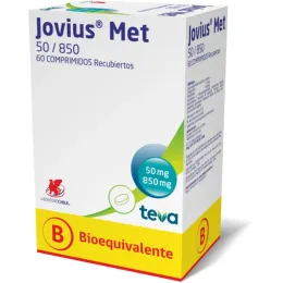 JOVIUS MET  50/850 MG X 60 COMPRIMIDOS