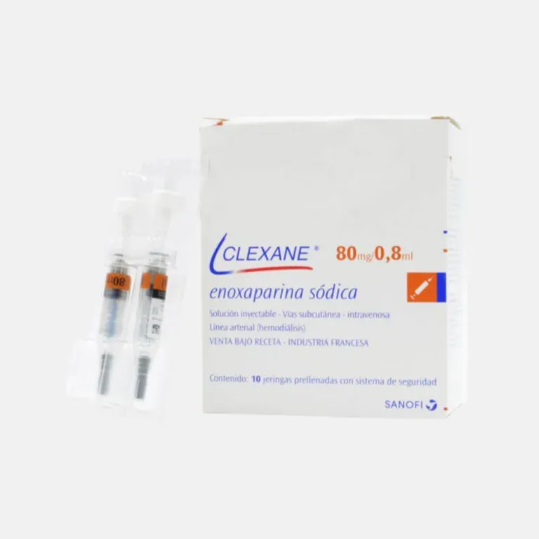 CLEXANE 80MG/0,8 ML X 10 JERINGA PRELLENADA SOLUCIÓN INYECTABLE