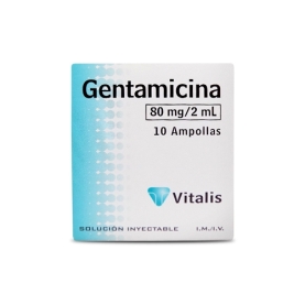 GENTAMICINA AMP 80 MG/2 ML...