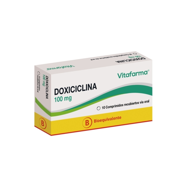 DOXICICLINA COM RECUBIERTOS 100 MG X 10 UND VITAFARMA