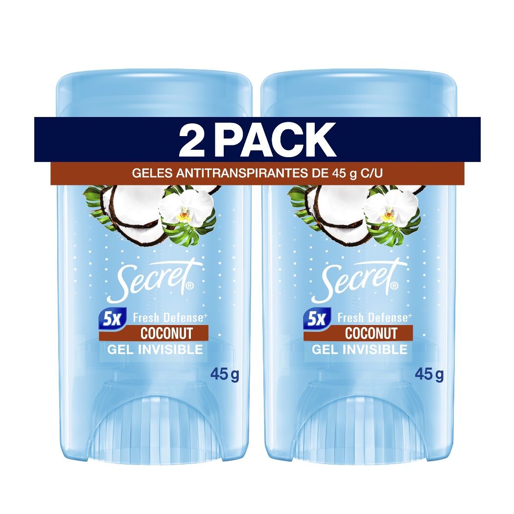 SECRET DEO GEL COCO X 45 G X 2 UND
