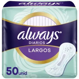 ALWAYS PROTECTORES DIARIOS LARGOS SCENTED X 50 UND