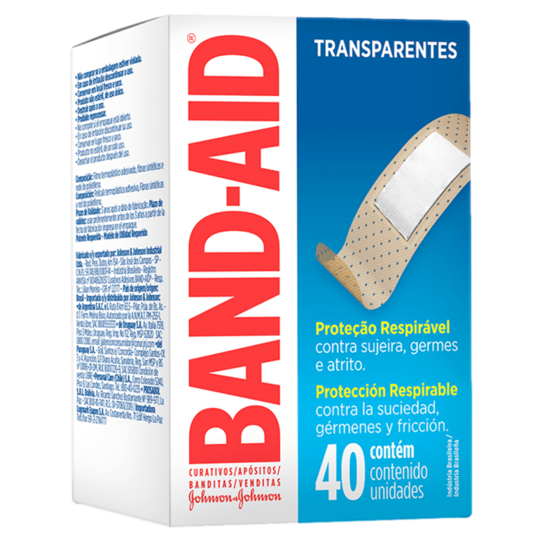 BAND AID CURATIVO TRANSPARENTE X 40 UND