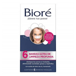 BIORE BANDAS ULTRA LIMPIEZA PROFUNDA NARIZ X 6 UND