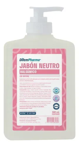 JABON NEUTRO BALSAMICO X 340 CC DIFEM