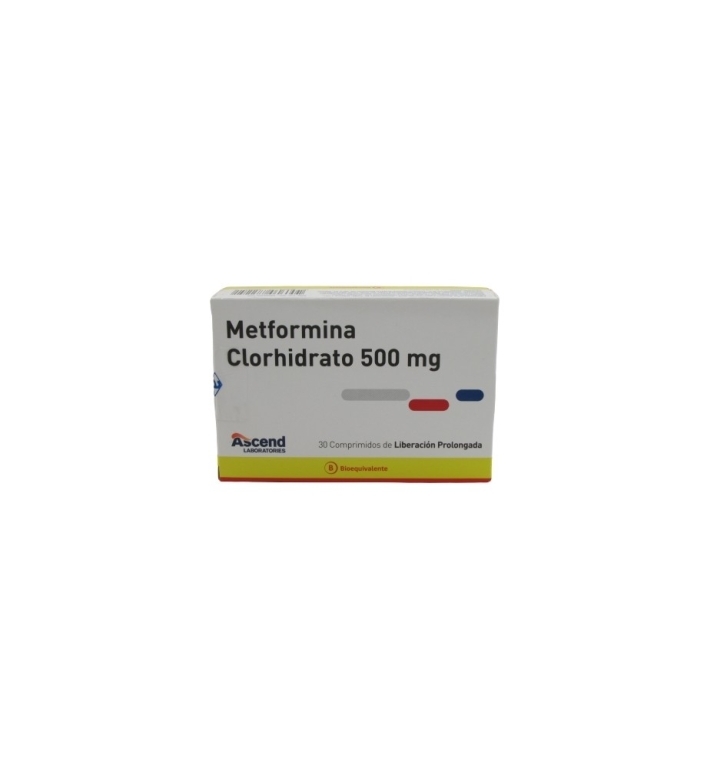 METFORMINA XR COM  500 MG X 30 ASCEND (BE)