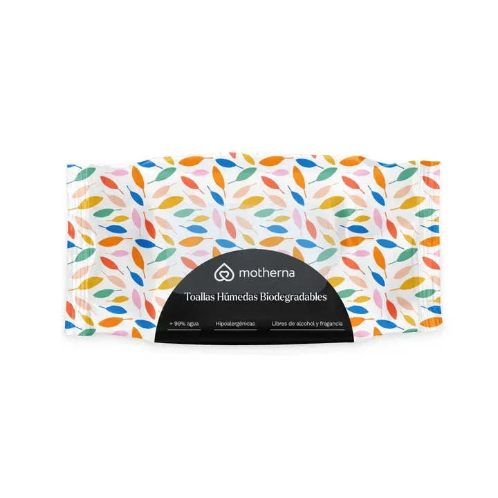 TOALLITAS HUMEDAS WATERWIPES HIPOALER BIO MOTHERNA MUJER X 60 UND
