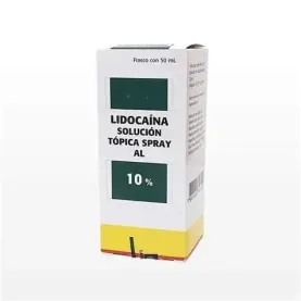 LIDOCAINA SPRAY 10% X 50 ML...
