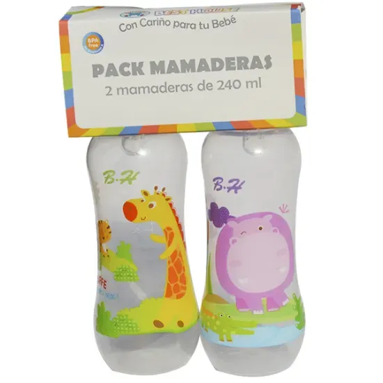 MAMADERAS X 240 ML X 2 UND BEST HOUSE
