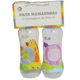 MAMADERAS X 240 ML X 2 UND BEST HOUSE