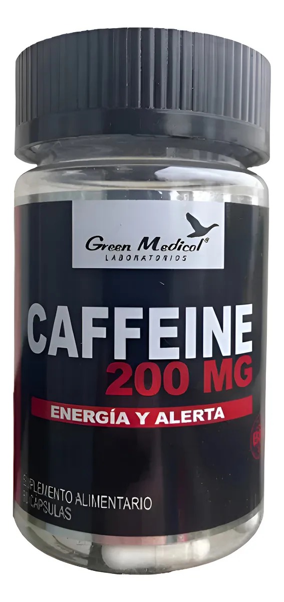 CAFEINA 200 MG X 60 CAP GREEN MEDICAL (CAFFEINE)