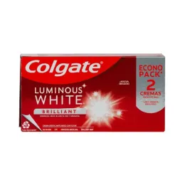COLGATE LUMINOUS WHTE BRILLANT X 75 GRS X 2 UND