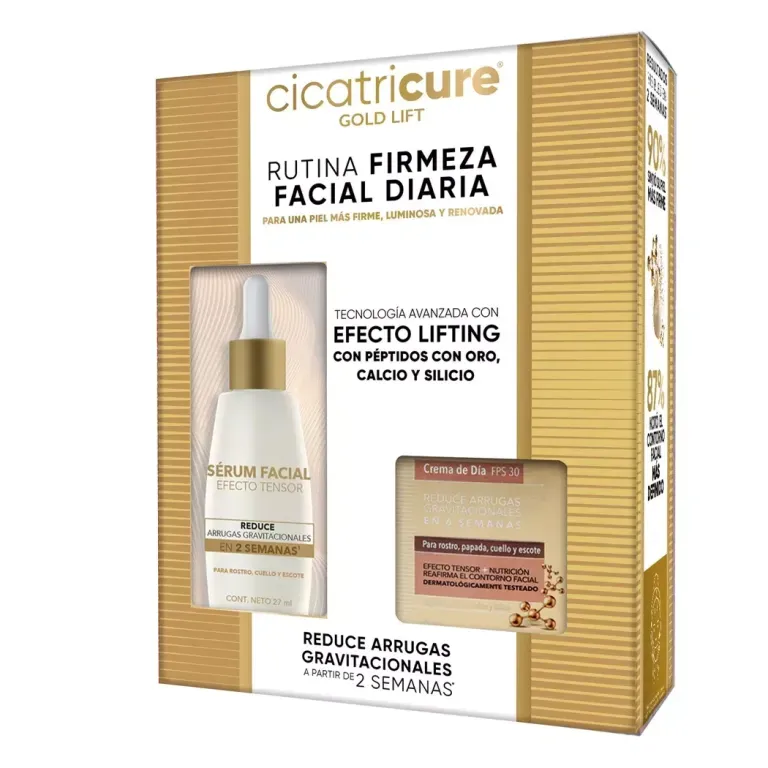 CICATRICURE GOLD LIFT SERUM FACIAL X 30 ML + GOLD LIFT CREMA DIA X 50 GR
