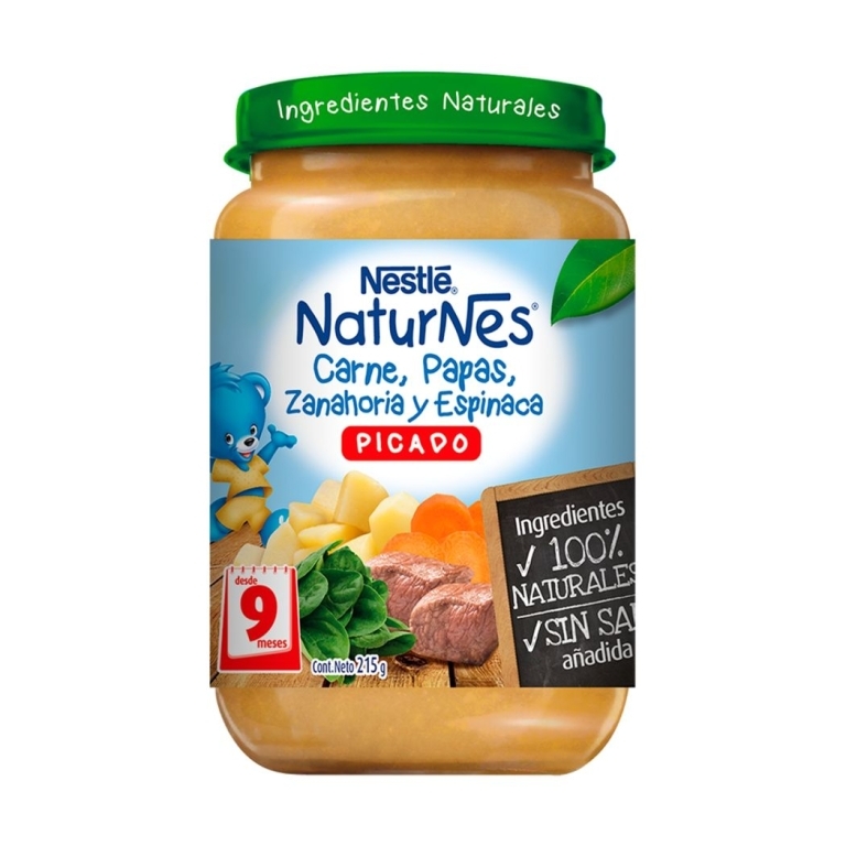 NESTLE PICADOS CARNE/ESPINACA X 215 GR