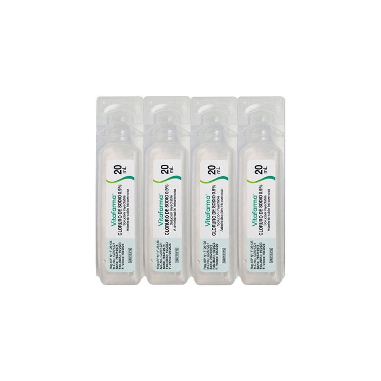 CLORURO DE SODIO AMP 0,9%/20 ML X 4 VITAFARMA