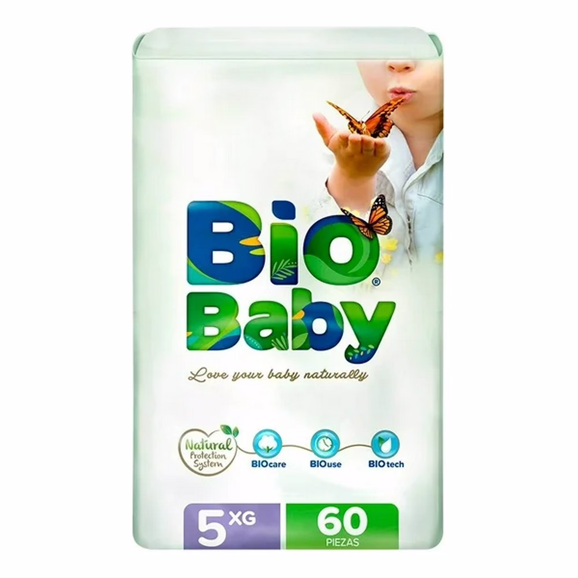 BIO BABY PAÑ T5 MEGA XG X 60