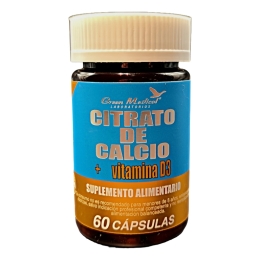 CITRATO DE CALCIO + VIT D3 CAP X 60 GREEN MED