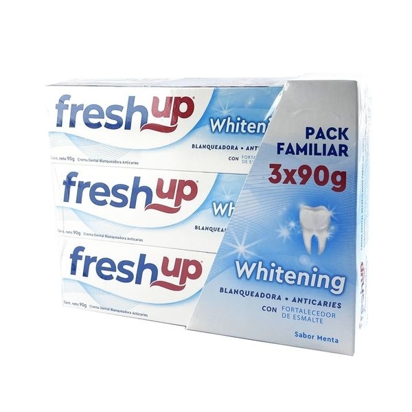 FRESHUP CREMA DENTAL X 90 GR PACK X 3 UND