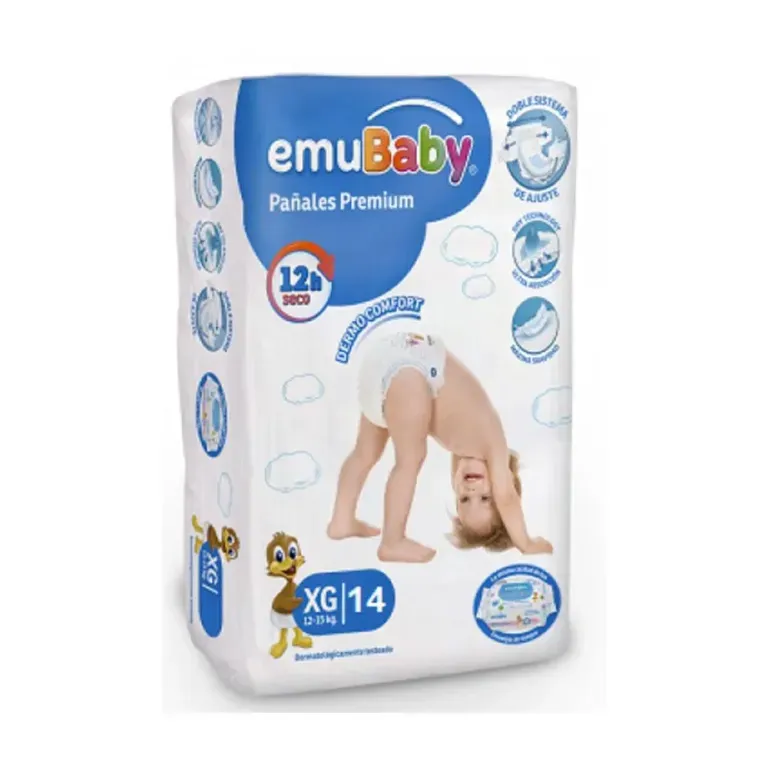 EMUBABY PAÑAL PREMIUM COMFORT P X 20 UND