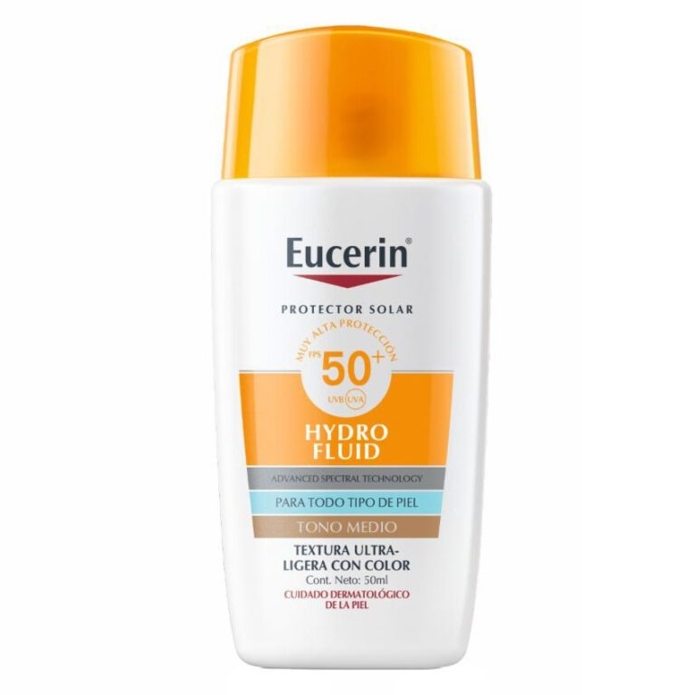 EUCERIN SUN FACE HYDROFLUID ULTRA LIGERA TONO CLARO FPS50 X 50 ML