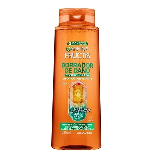 FRUCTIS SHA BORRADOR DAÑOS CONTROL GRASA X 350 ML
