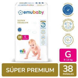 EMUBABY PAÑAL PREMIUM COMFORT XXG X 14 UND