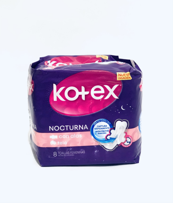 KOTEX TOALLA DIA PURO Y NATURAL UF TELA CON ALAS X 10 UND