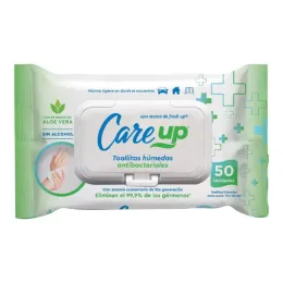 CARE UP TOALLA HUMEDA S/TAPA X 50 UND