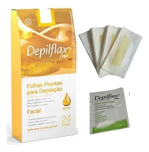 DEPILFLAX BANDA FACIAL NATURAL X 24 UND