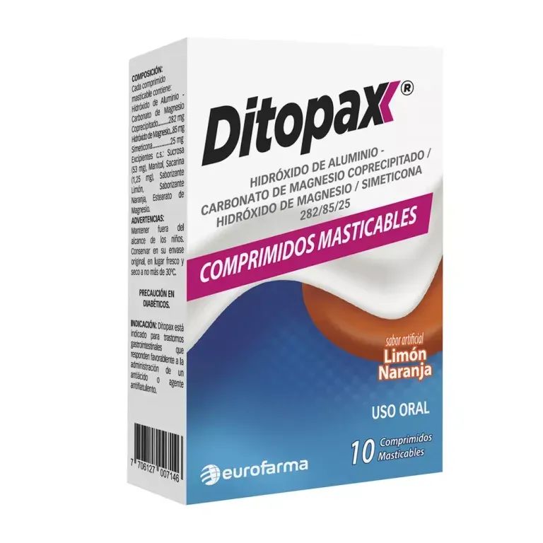 DITOPAX X 10 COMPRIMIDOS MASTICABLES