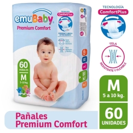 EMUBABY PAÑAL PREMIUM COMFORT M X 20 UND