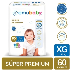 EMUBABY PAÑAL SUPER PREM XG...