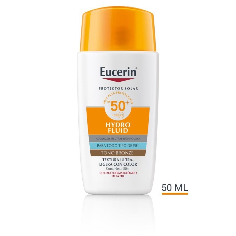 EUCERIN SUN FACE HYDROFLUID ULTRA LIGERA TONO BRONZE FPS50 X 50 ML