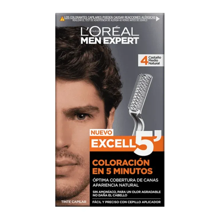 EXCELLCNCE 5 PERMANENTE HOMBRE CASTANO NATURAL N4
