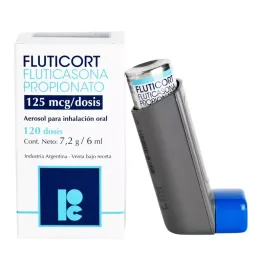 FLUTICORT INHALADOR 125 MCG X 120 DOSIS
