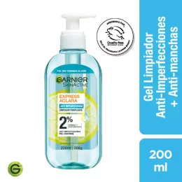 GARNIER GEL LIMPIEZA ROSTRO ANTI ACNE X 200 ML