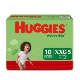 HUGGIES ACTIVE SEC XXXG X 10 UND