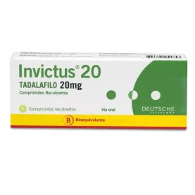 INVICTUS 20 MG X 4 COMPRIMIDOS