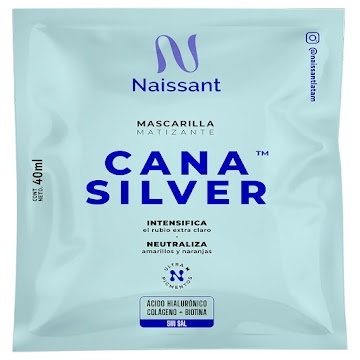 NAISSANT MASCARILLA CANAS SILVER SACHET X 40 GR