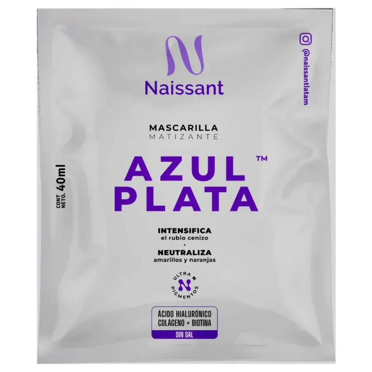 NAISSANT MASCARILLA MATIZANTE AZUL PLATA SACHET X 40 GR