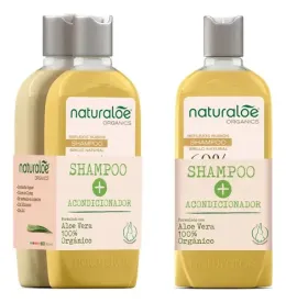 NATURALOE PACK SHAM + ACO REFLEJOS RUBIOS X 350 ML