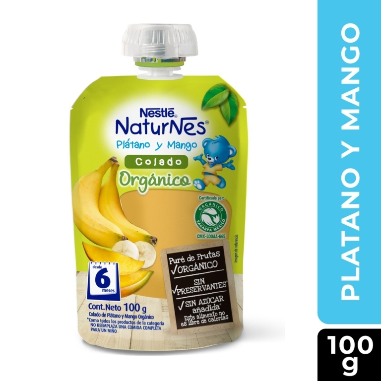 NATURNES ORGANICO PLATANO MANGO X100 GR