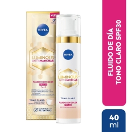NIVEA FLUIDO LUMINOUS ANTI MANCHAS CLARO X 40 ML