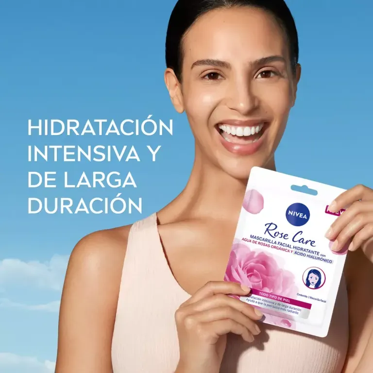 NIVEA ROSE CARE MASCARILLA FACIAL HIDRATANTE TODO TIPO DE PIEL