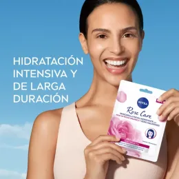 NIVEA ROSE CARE MASCARILLA FACIAL HIDRATANTE TODO TIPO DE PIEL