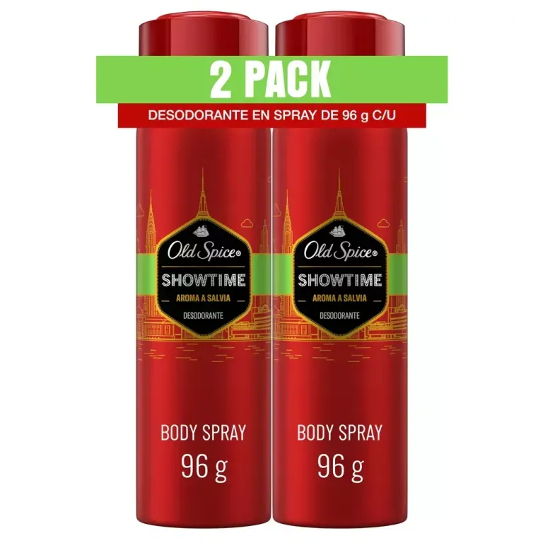 OLD SPICE DEO SPRAY SHOWTIME X 150 ML X 2 UND