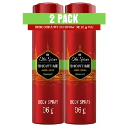 OLD SPICE DEO SPRAY SHOWTIME X 150 ML X 2 UND