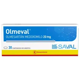OLMEVAL 20 MG  X 30 COMPRIMIDOS RECUBIERTOS