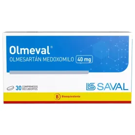 OLMEVAL 40 MG COM REC X 30...