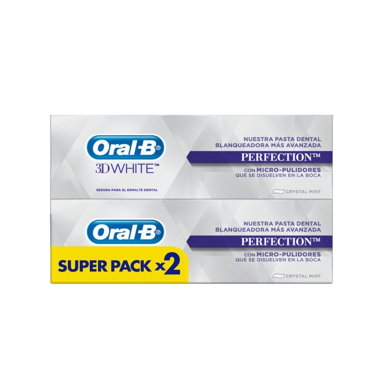 ORAL B PASTA 3DW PERFECTION CRYSTAL MINT X 2 UND